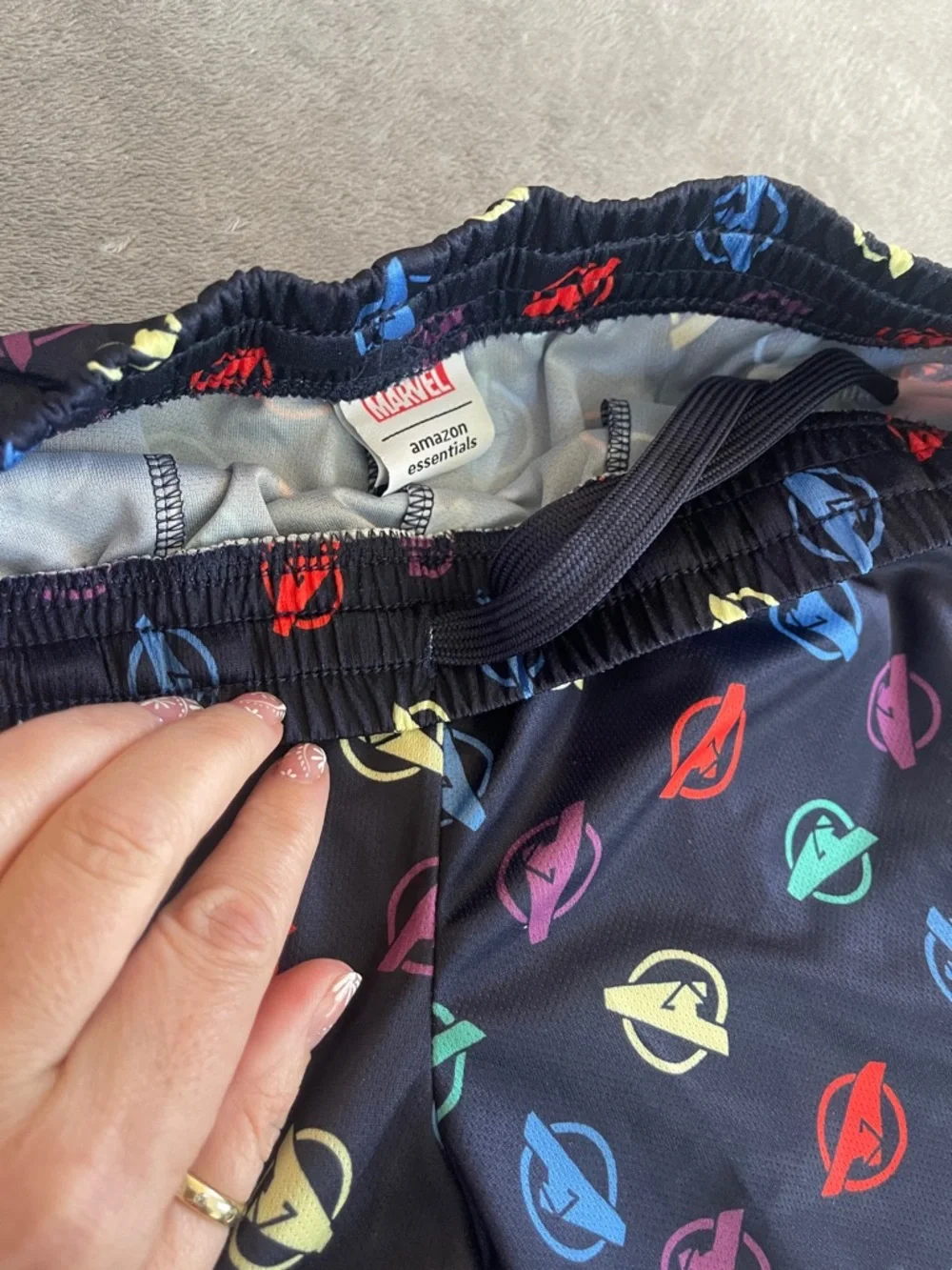 Marvel Avenger Kids Blue Athletic Shorts blue Multicolor Logo 2 Pairs youth med